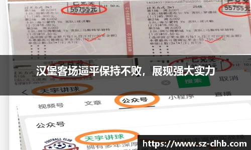 汉堡客场逼平保持不败，展现强大实力